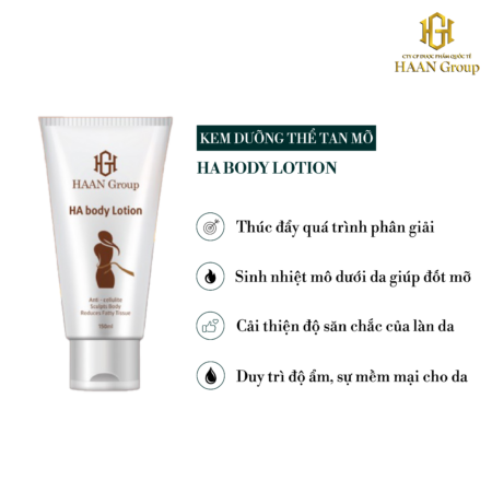 kem duong tan mo HA Body Lotion